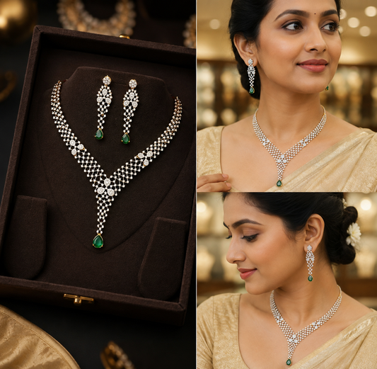 Diamond Finish Neckset