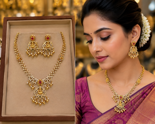 Gold Finish Neckset