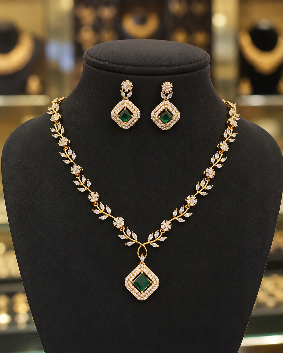 Diamond Finish Neckset