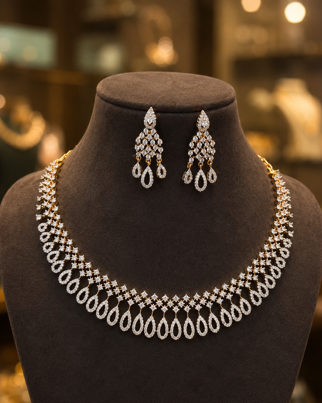 Diamond Finish Neckset