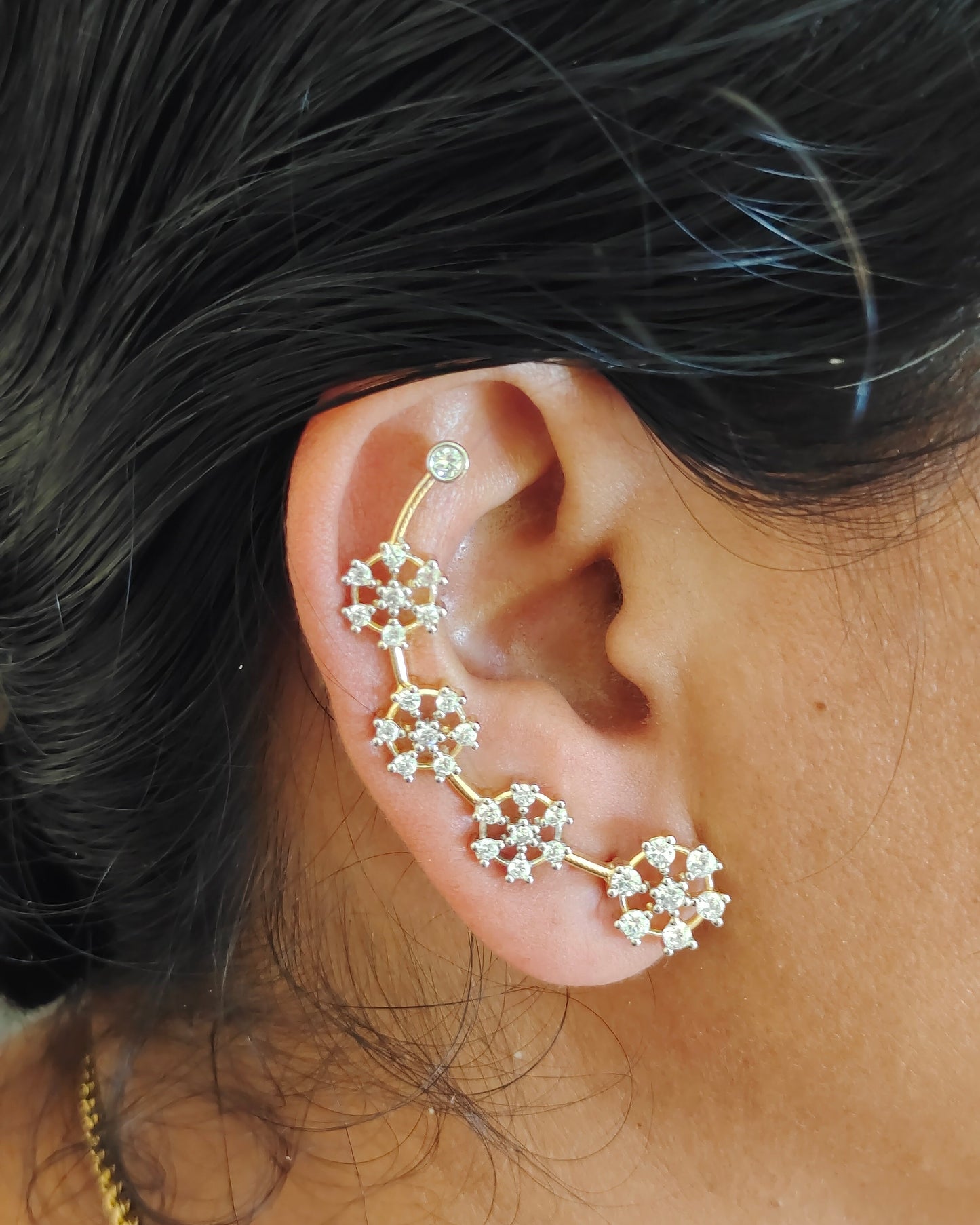 Gold Finish Ear Cuffs
