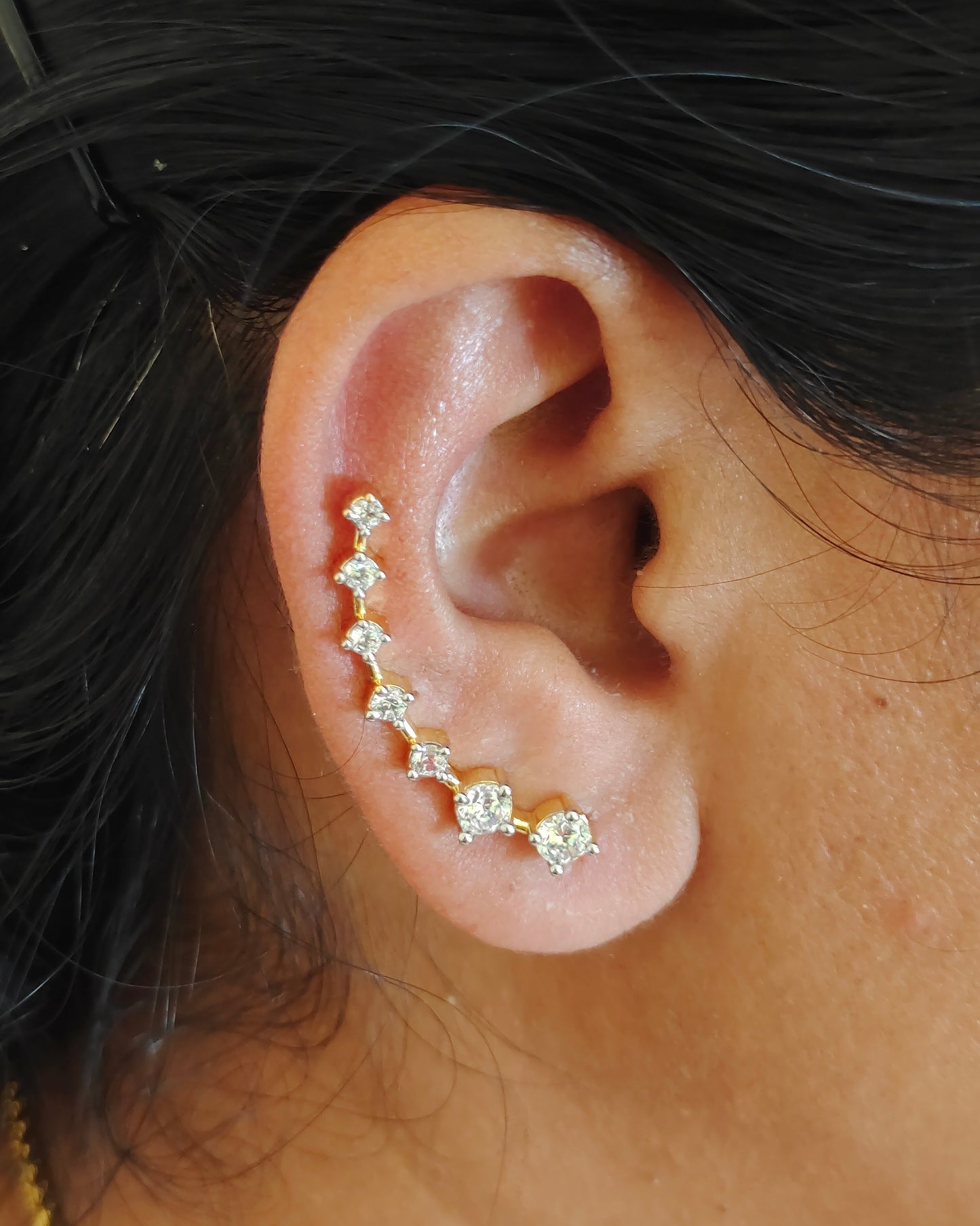 Gold Finish Ear Cuffs