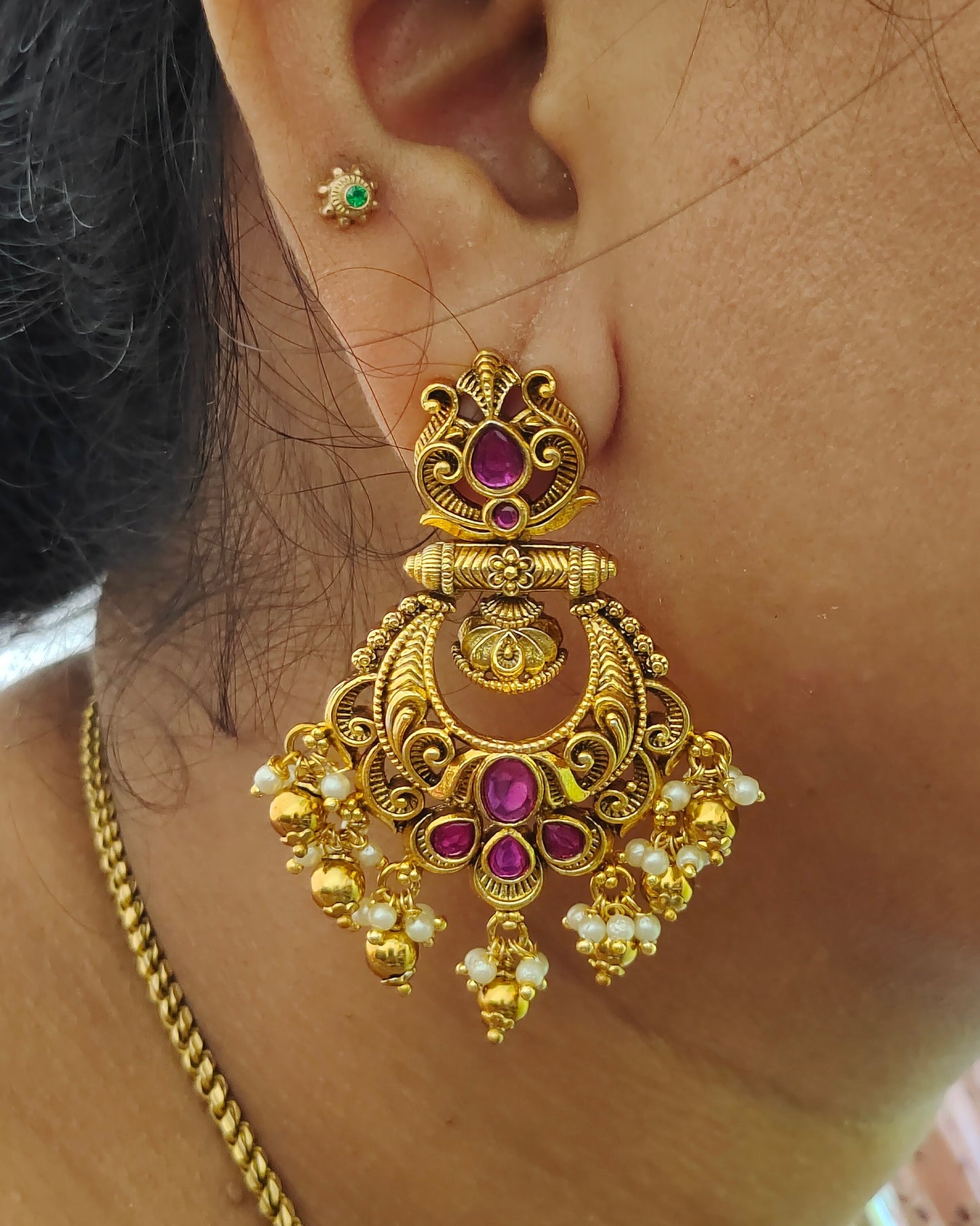 Antique Finish Earrings