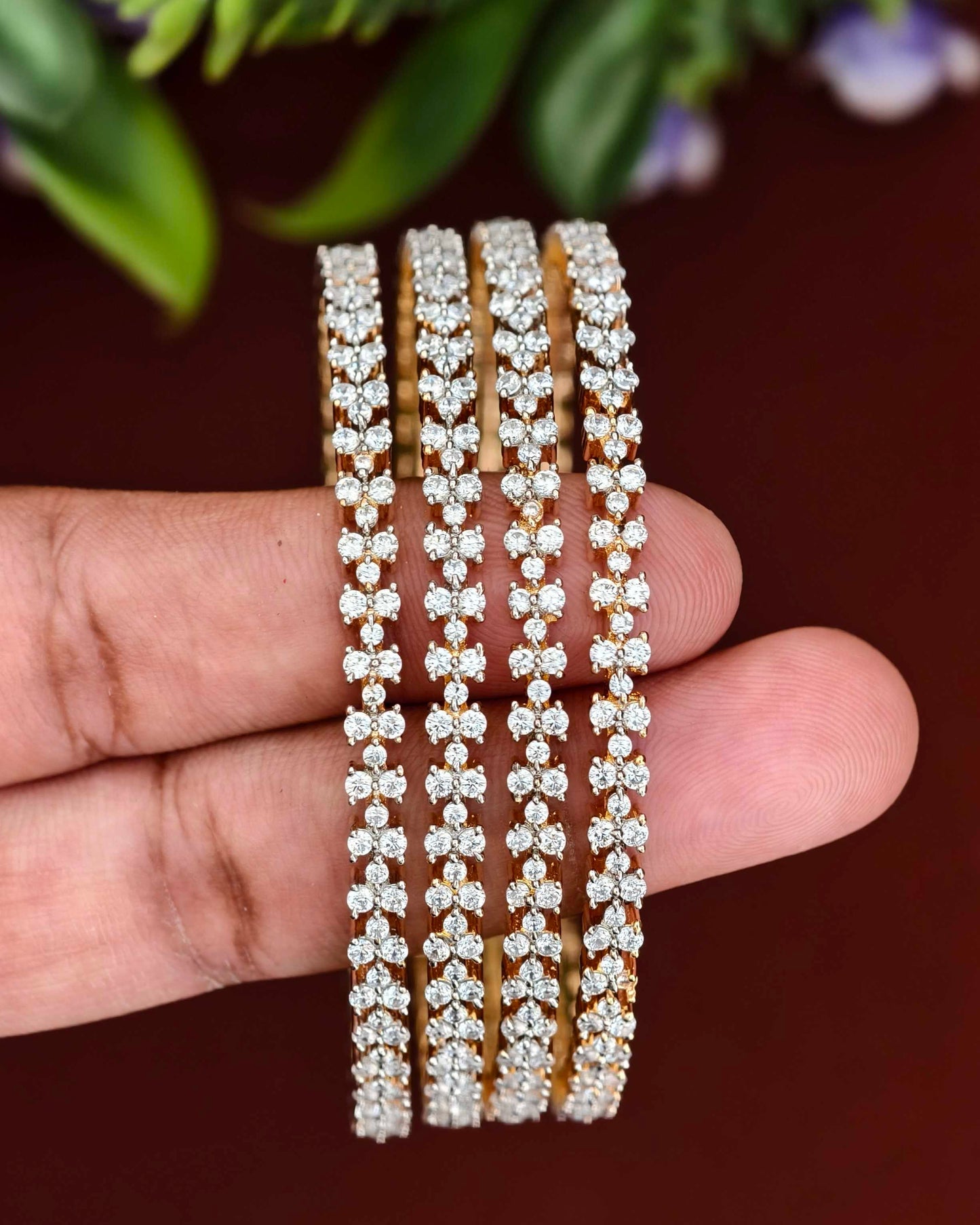 Diamond Finish Bangles