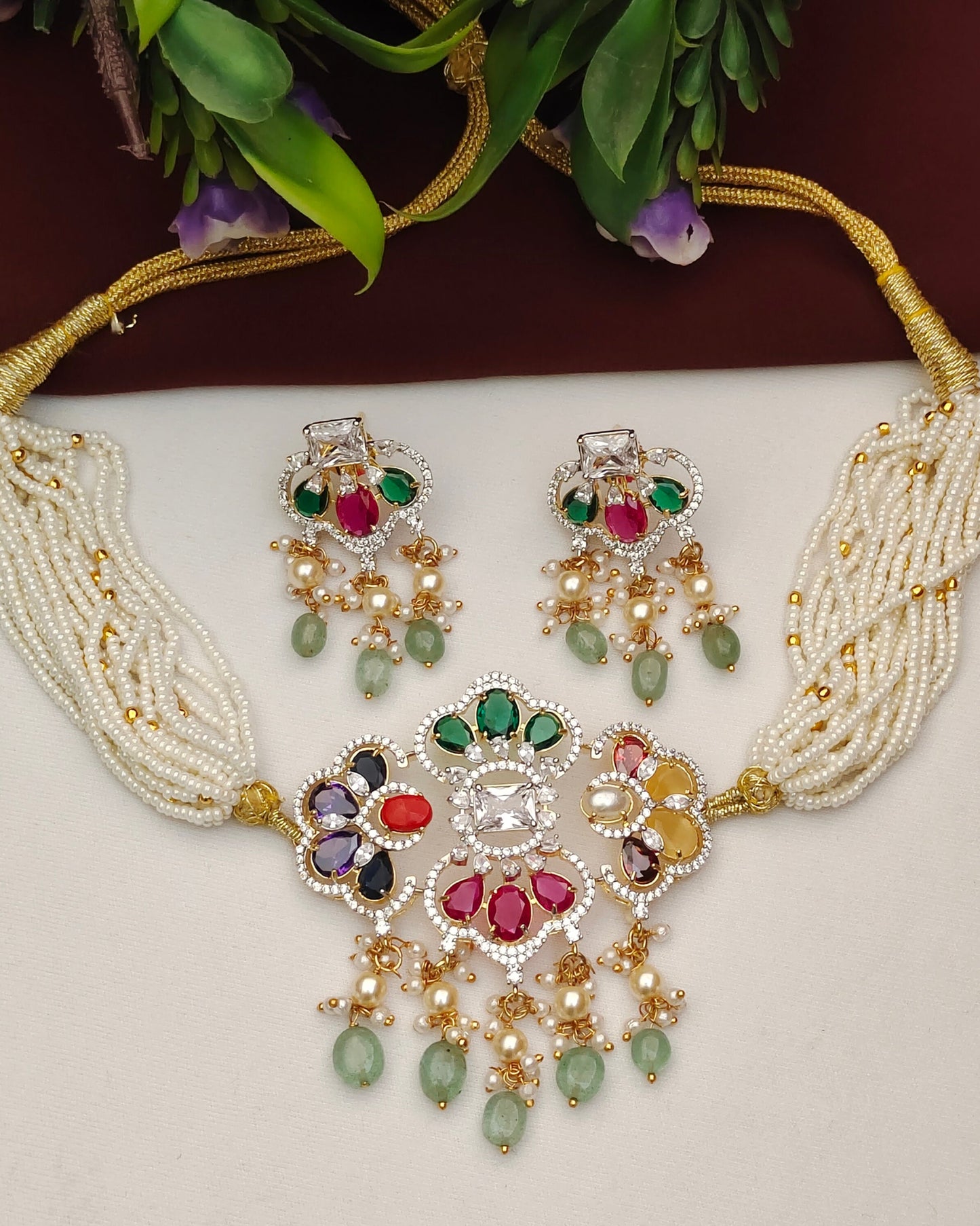 Fancy Beads choker