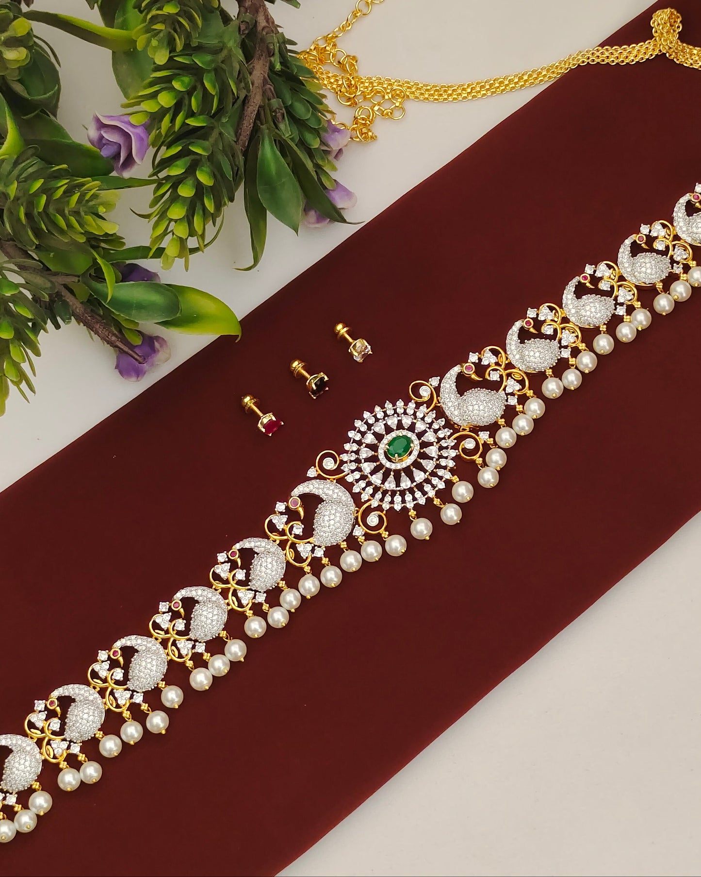Diamond  Finish Hip Chain