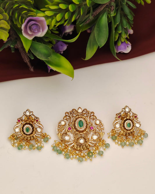 Antique Finish Pendant Set
