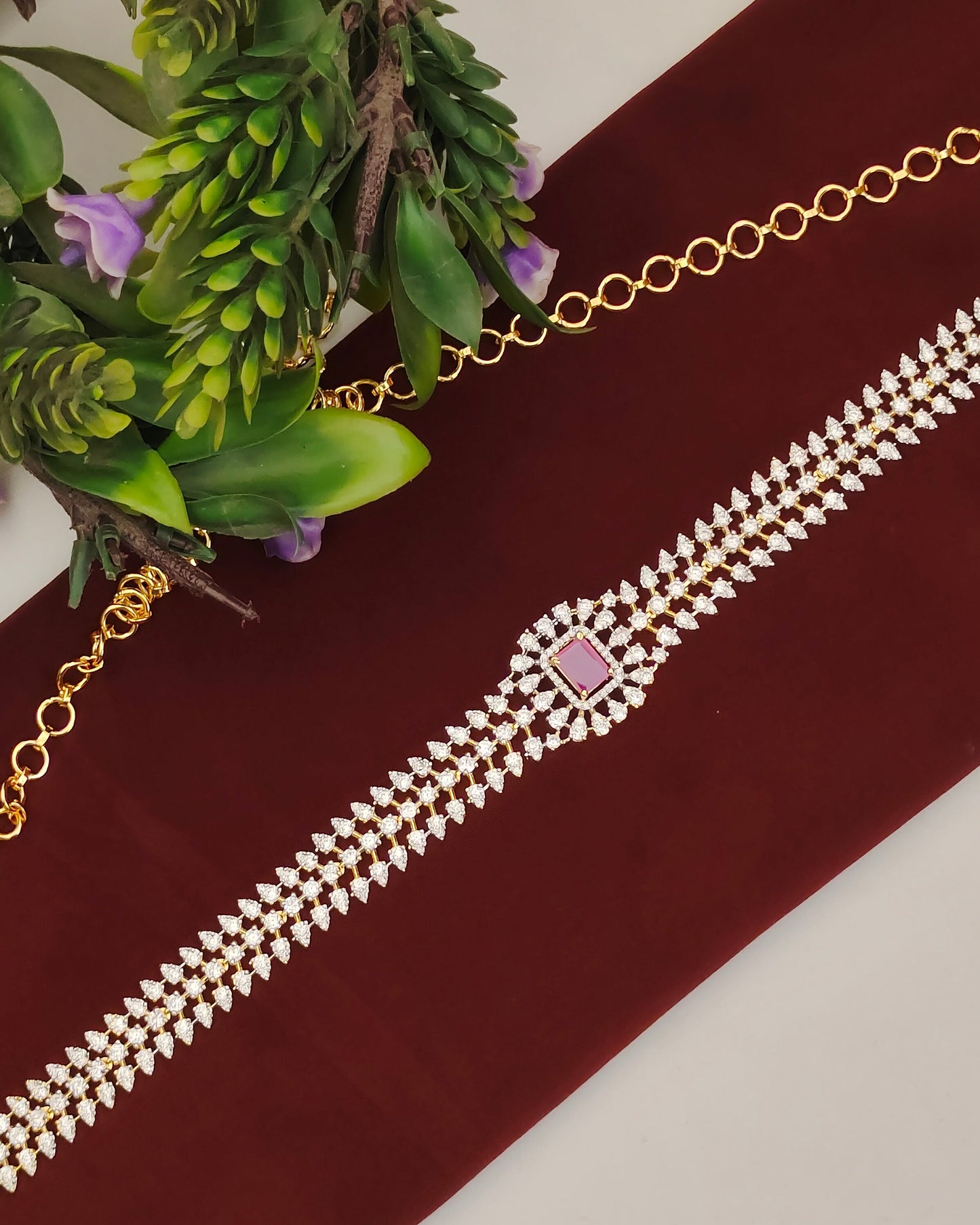 Diamond Finish Hip chain