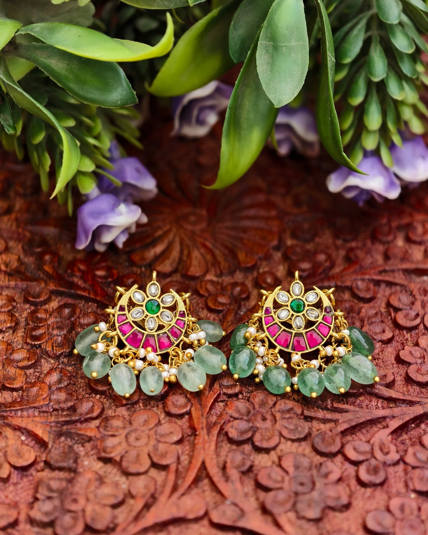 Jadau Kundan Studs