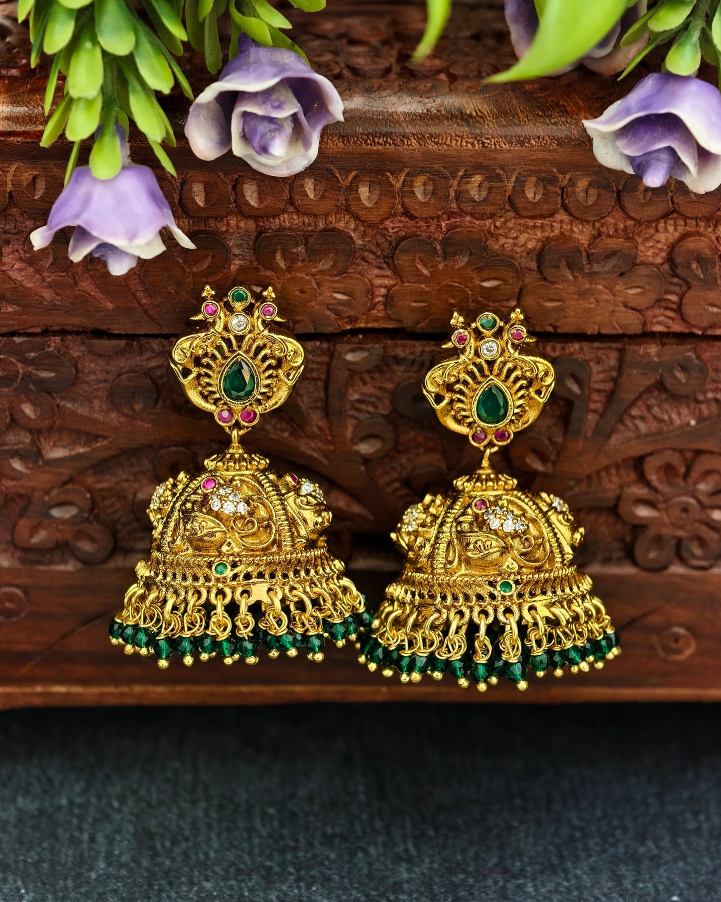 Matte Finish Jhumkas