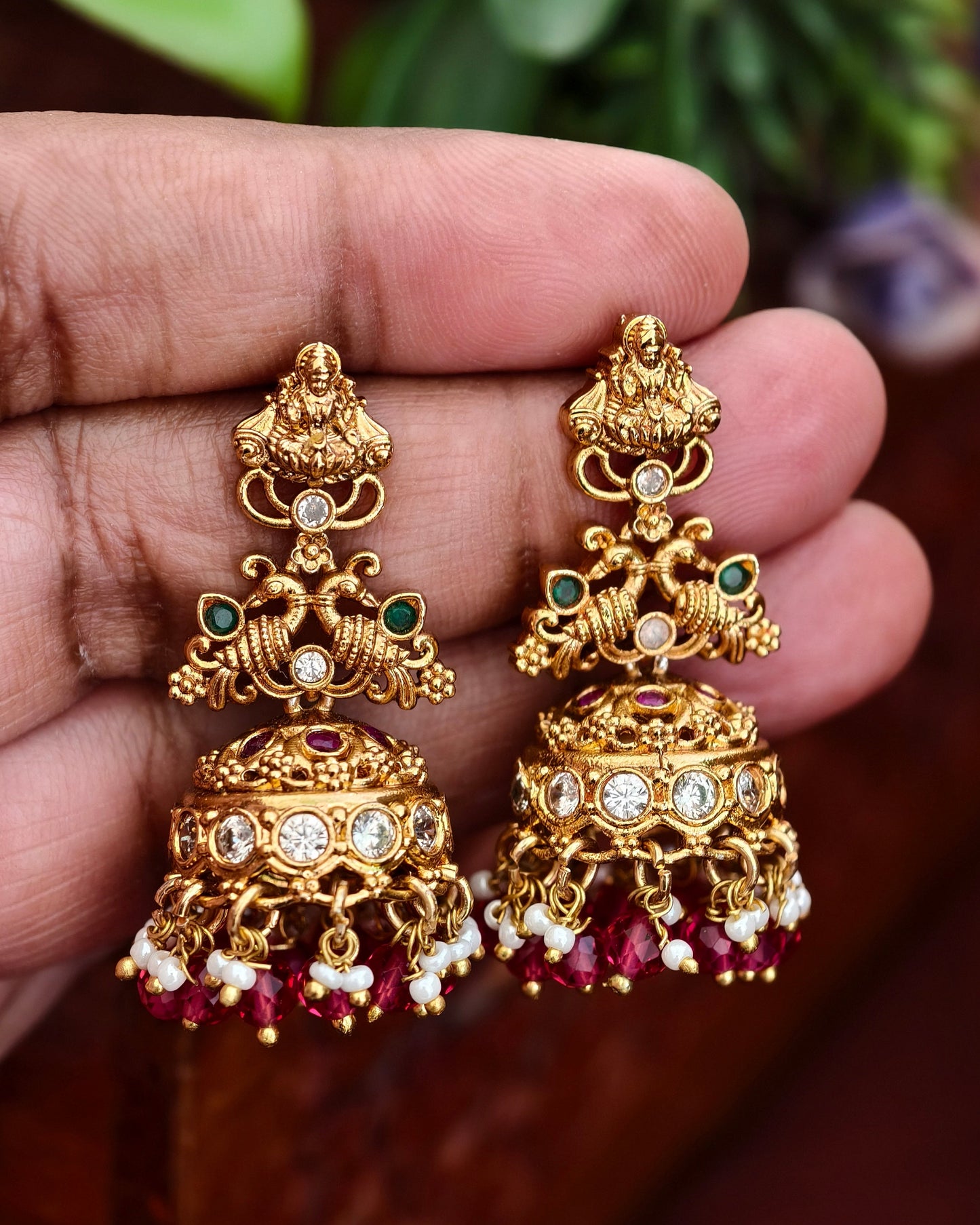 Antique Finish Jhumkas