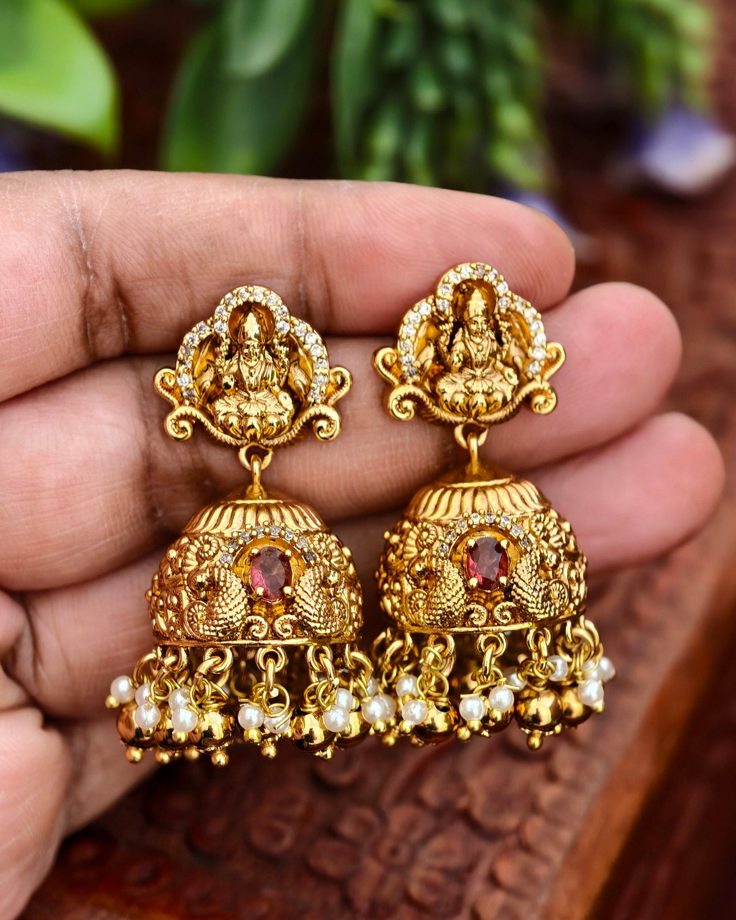 Antique Finish Jhumkas
