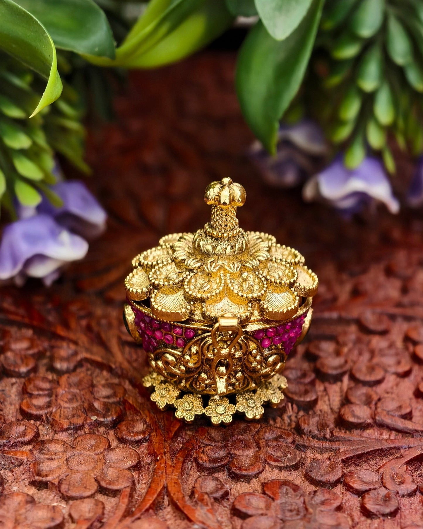 Antique Finish Kumkum Bharani