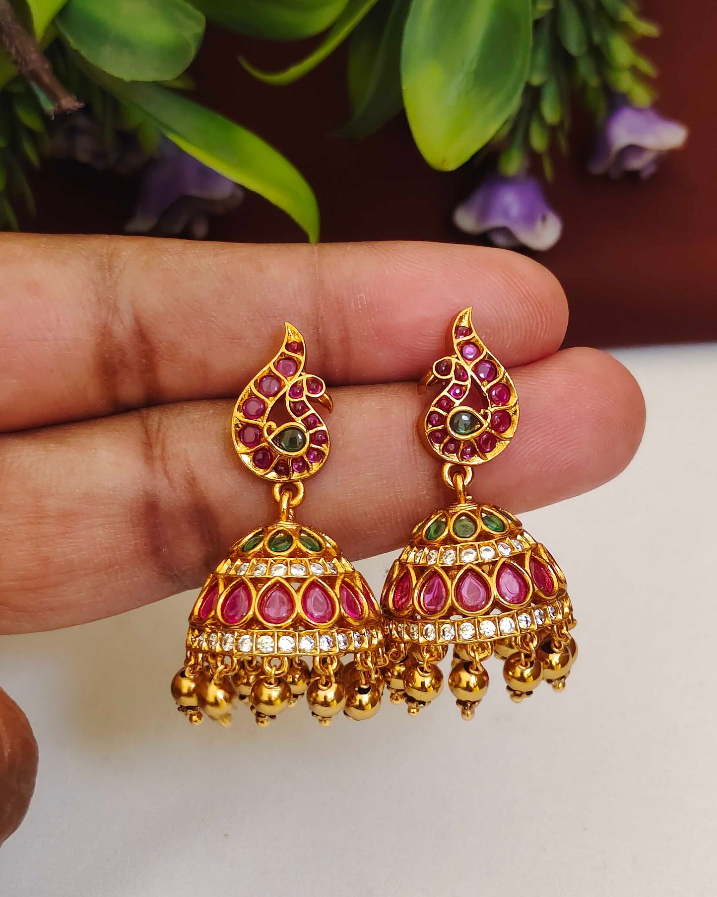 Matte Finish Jhumkas