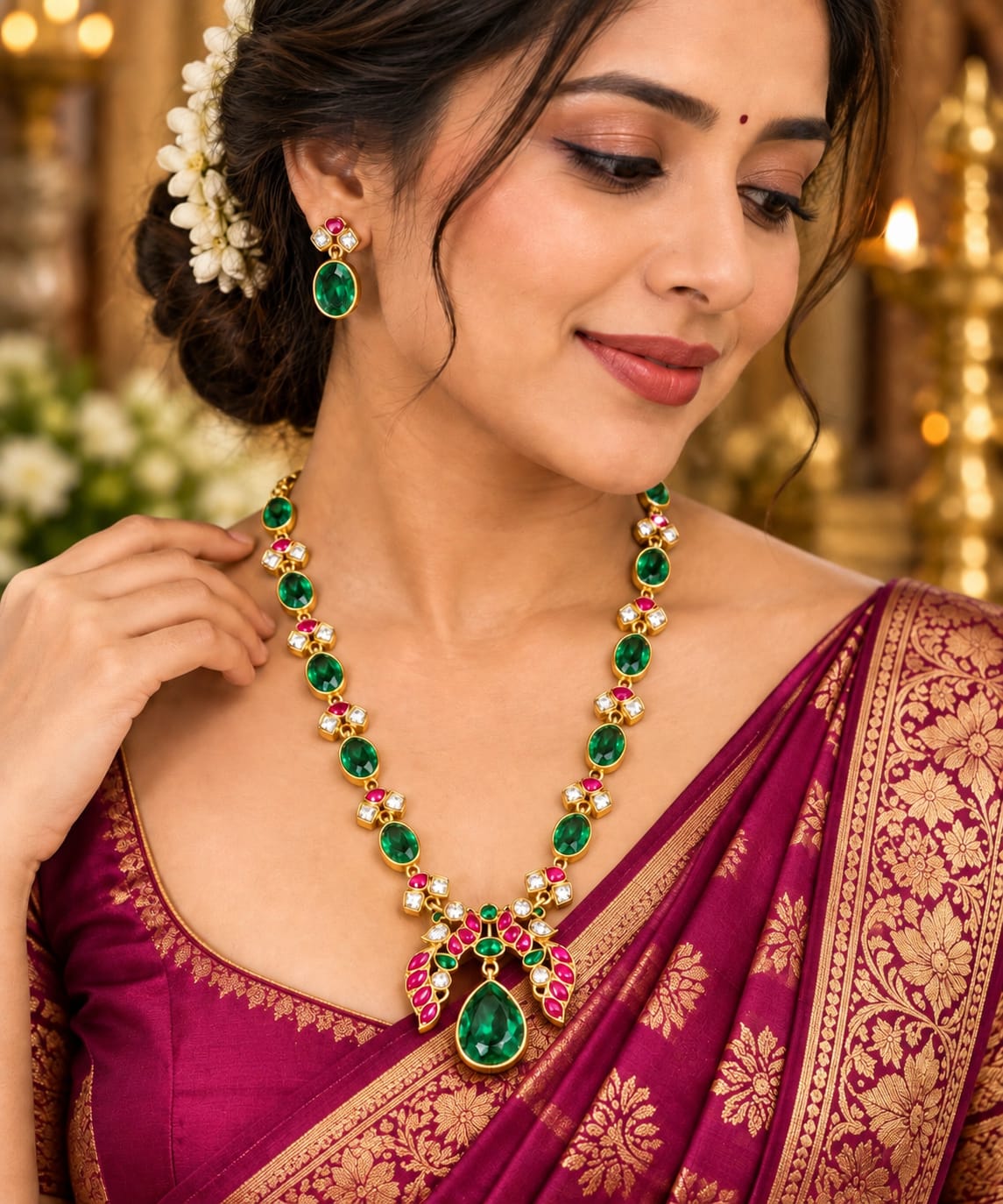 Jadaukundan neckset