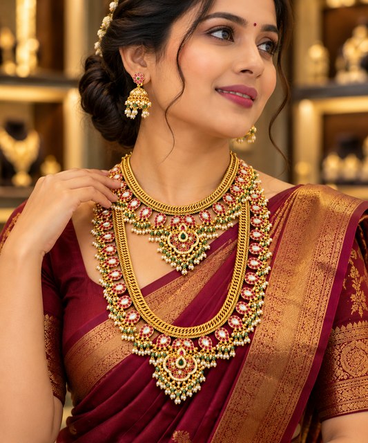 Jadaukundan bridal set