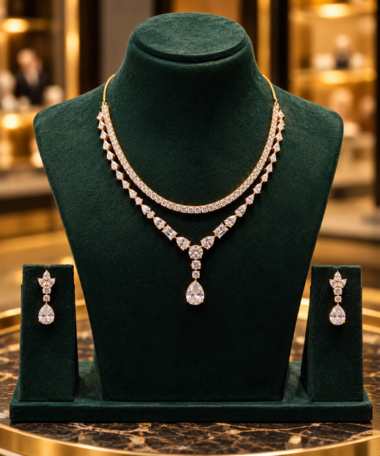 Diamond polish neckset