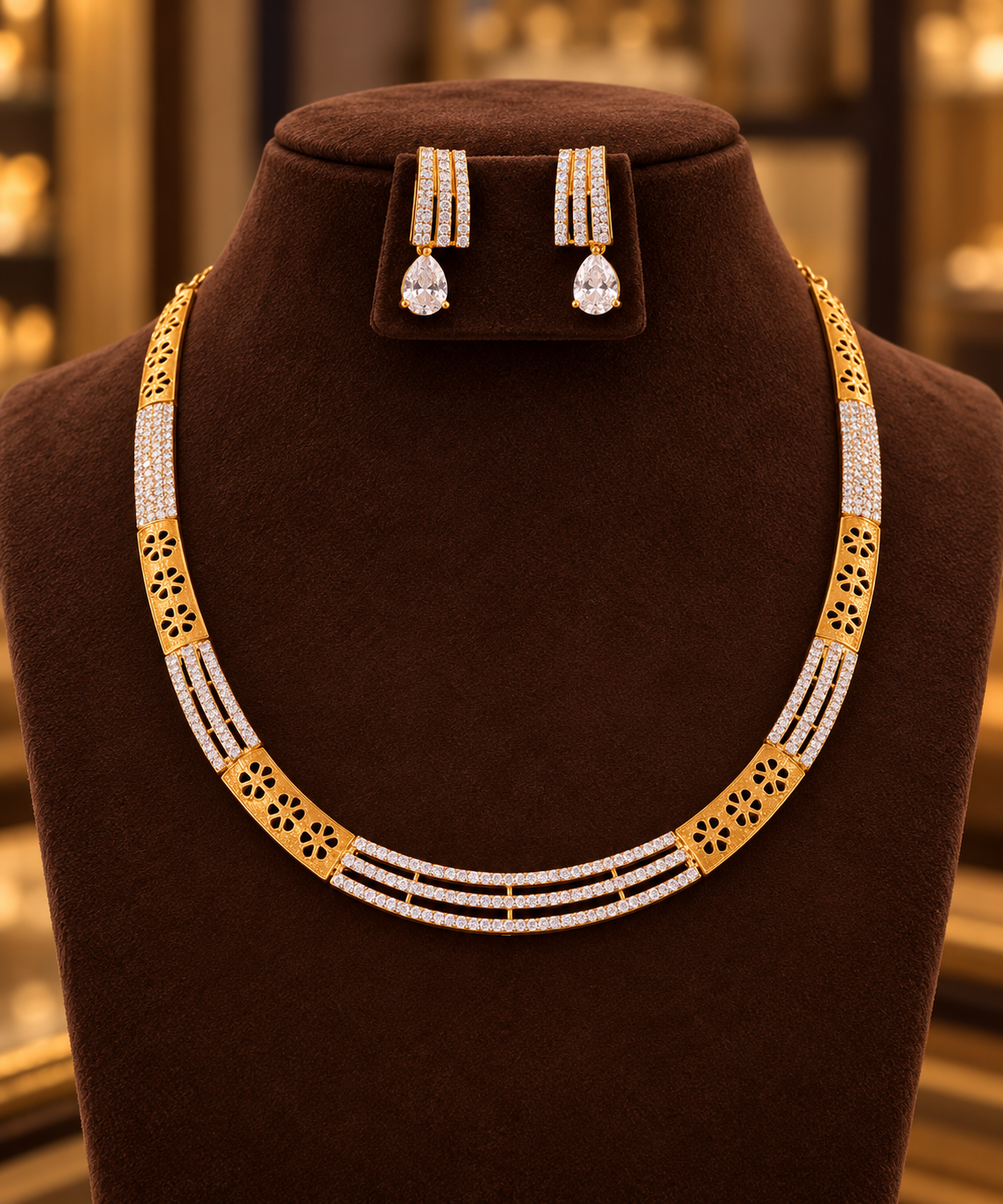 Gold  Pollish Neckset