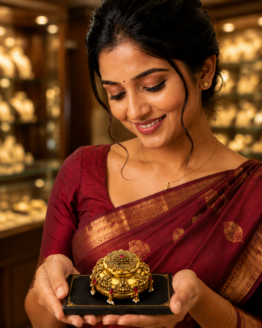 Antique Finish Kumkum Bharani