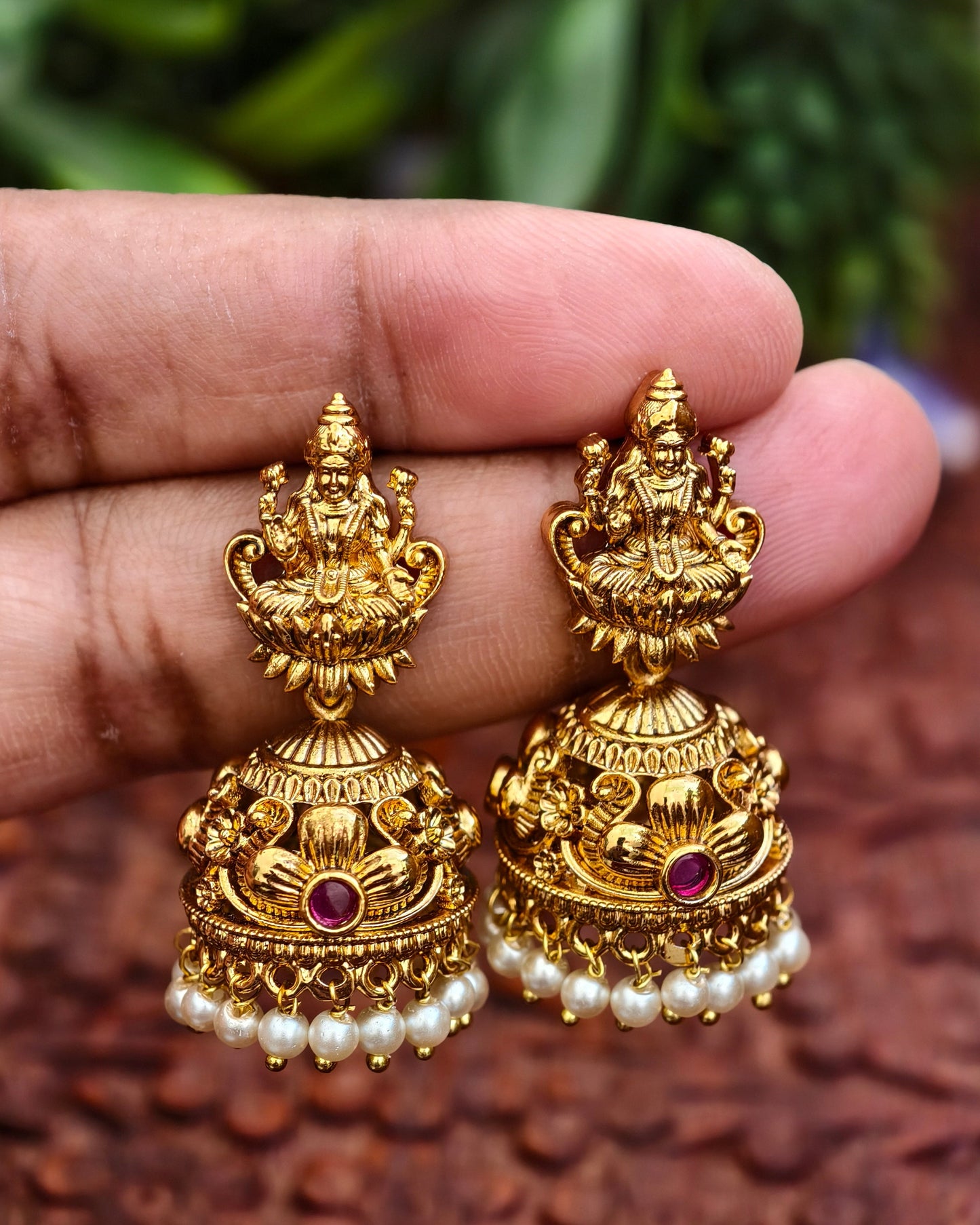 Antique Finish Jhumkas