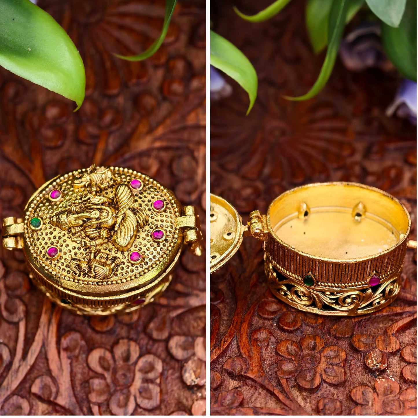 Antique Finish Kumkum Bharani