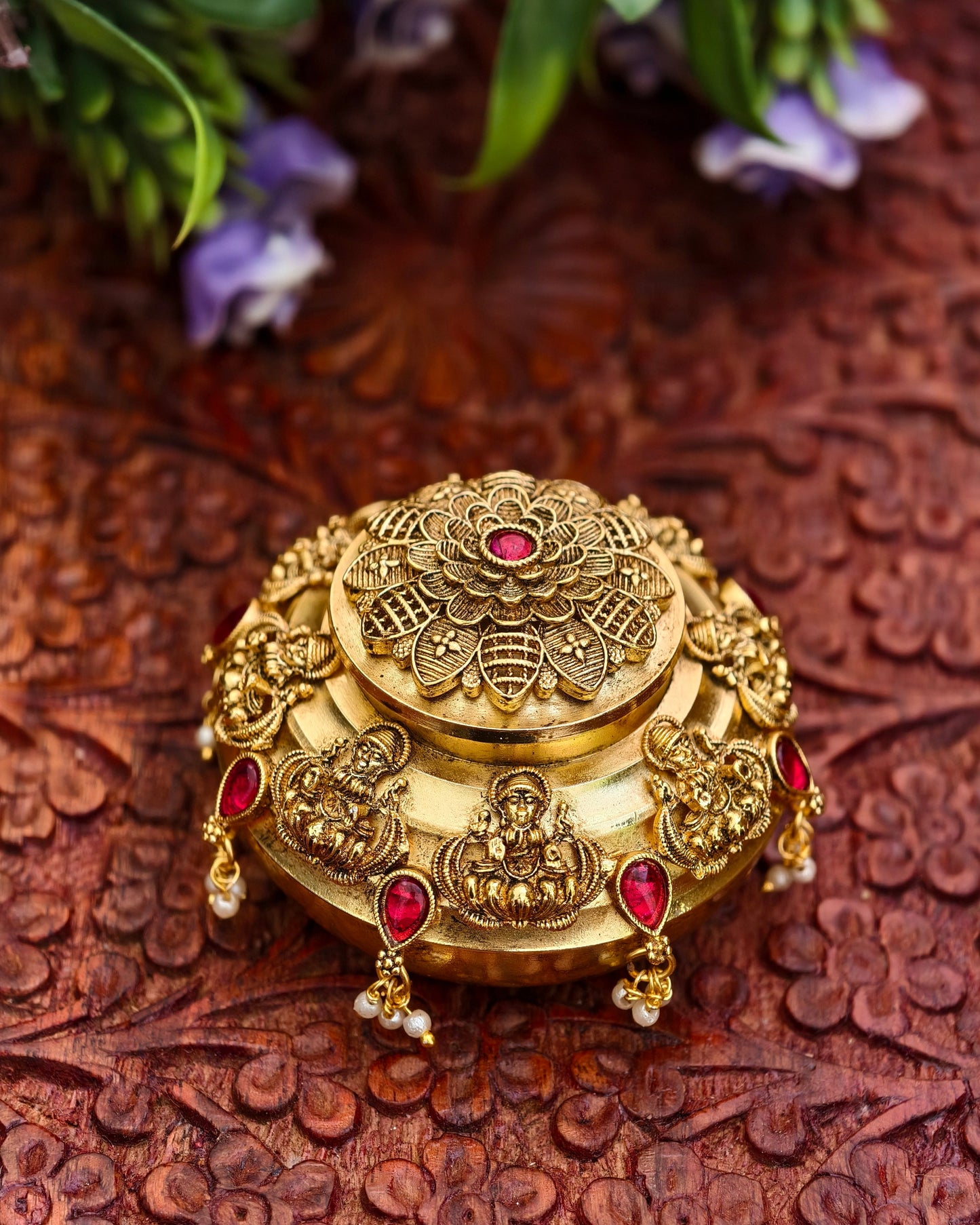 Antique Finish Kumkum Bharani
